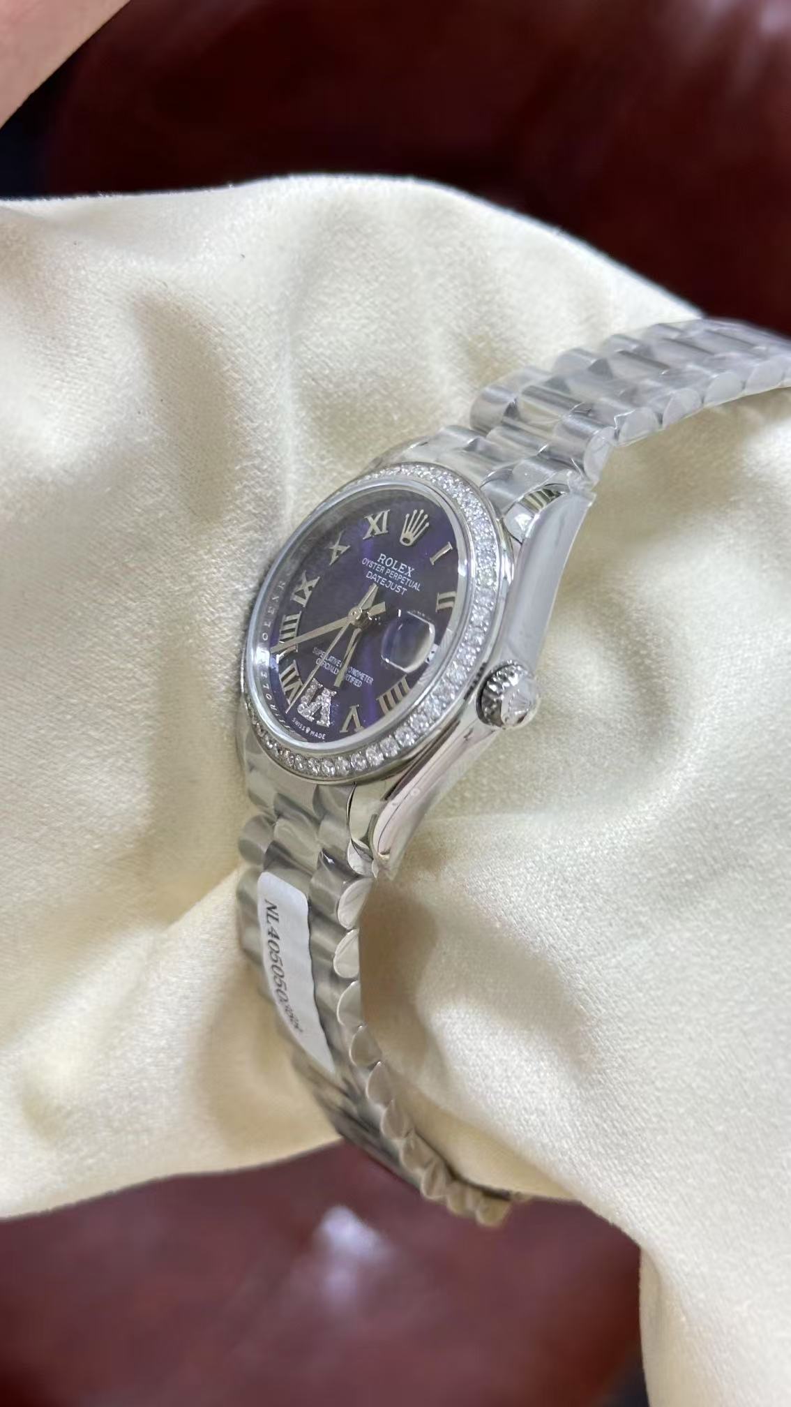 brand Datejust 31 Oyster,31mm,white gold and diamonds Reference 278289RBR luxury watch for sale – NeveReL