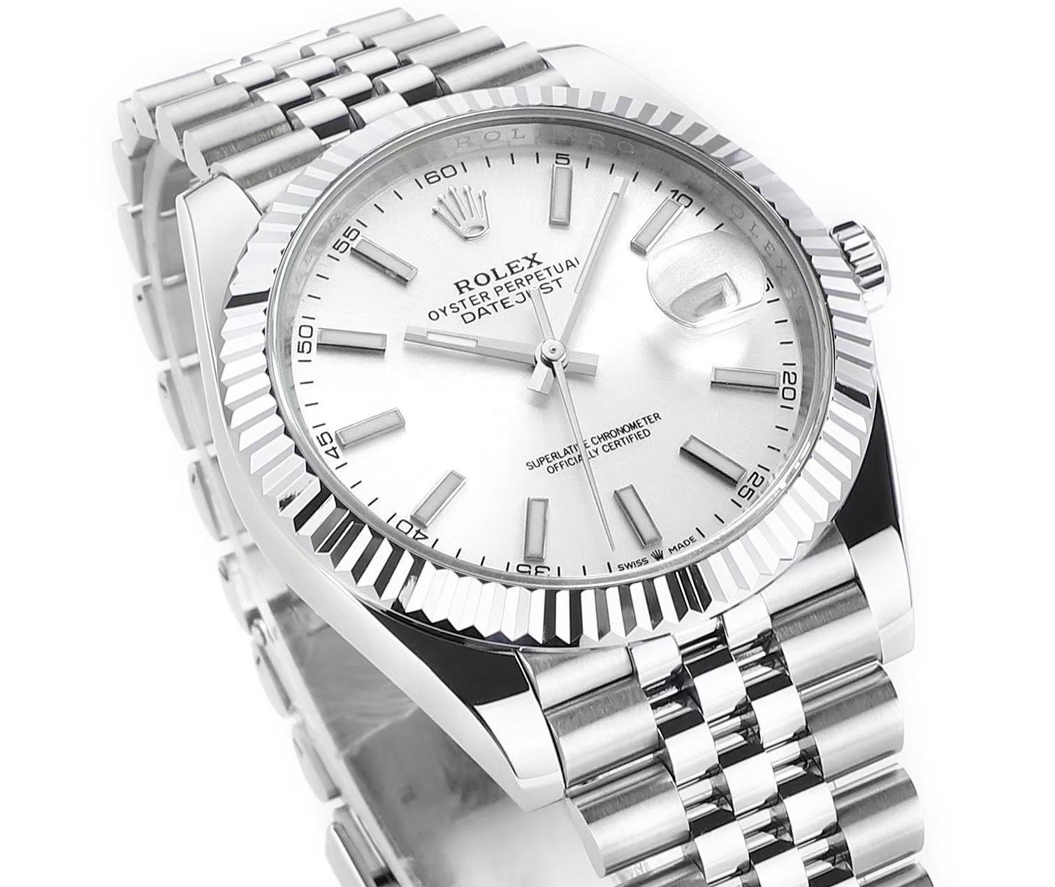 brand Rolex Datejust 41 Oyster 41 mm Oystersteel and white gold 126334 luxury watch for sale – NeveReL