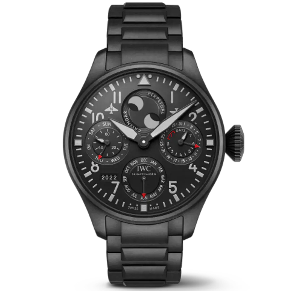 brand IWC BIG PILOT’S WATCH PERPETUAL CALENDAR 46.5mmTop Swiss movement luxury watch for sale – NeveReL
