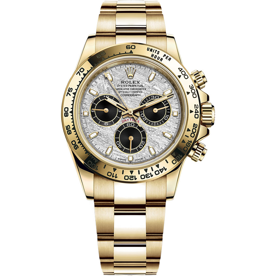 brand Rolex Cosmograph Daytona Yellow Gold Meteorite 116508-0015 luxury watch for sale – NeveReL