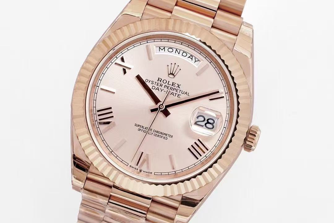 brand Rolex Day-Date 40 228235-0004 rose gold pink 40mm luxury watch for sale – NeveReL