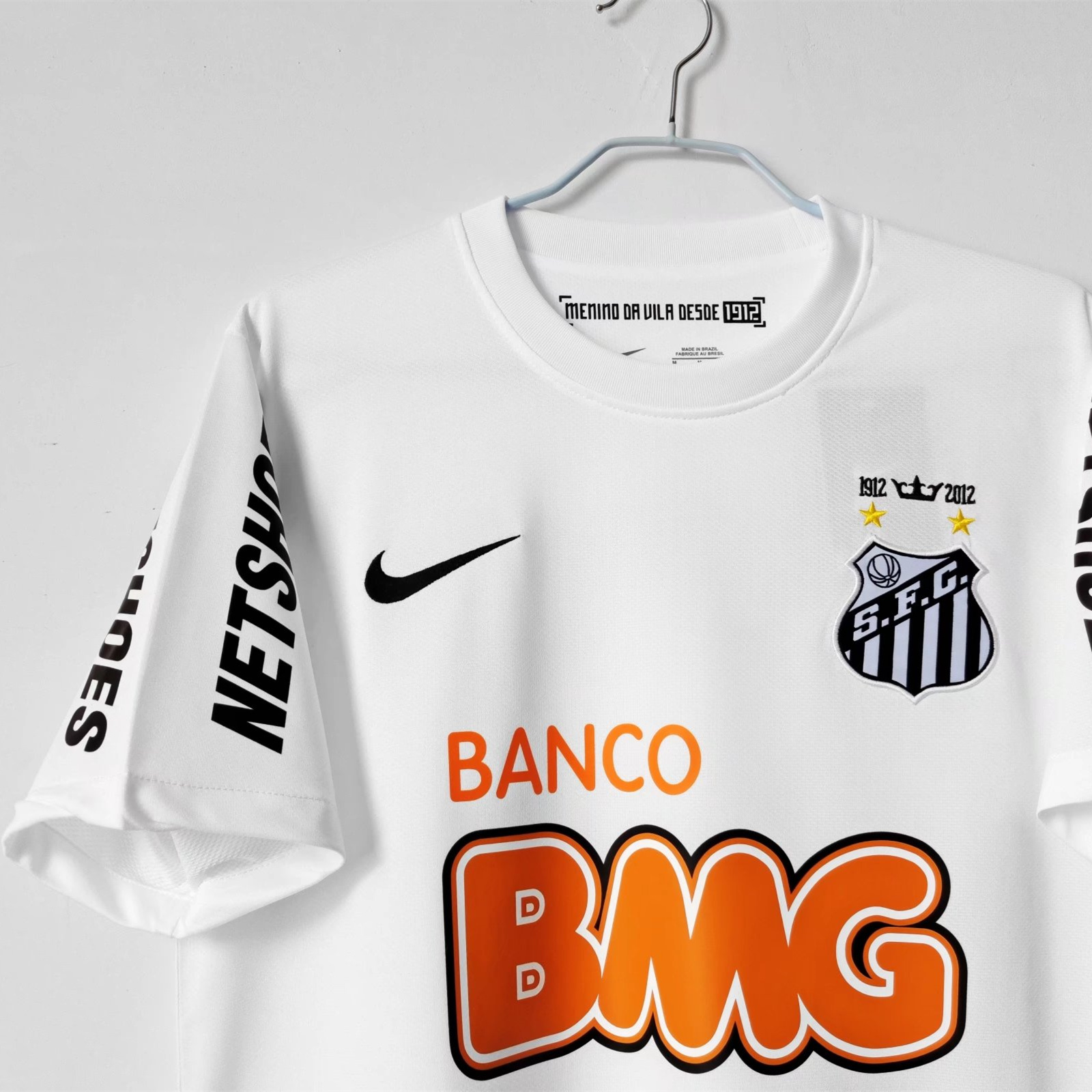 ManixJersey.com | Retro Santos 2012 Home Stadium Jersey -Customize Name, Number and Patch | Worldwide Shipping