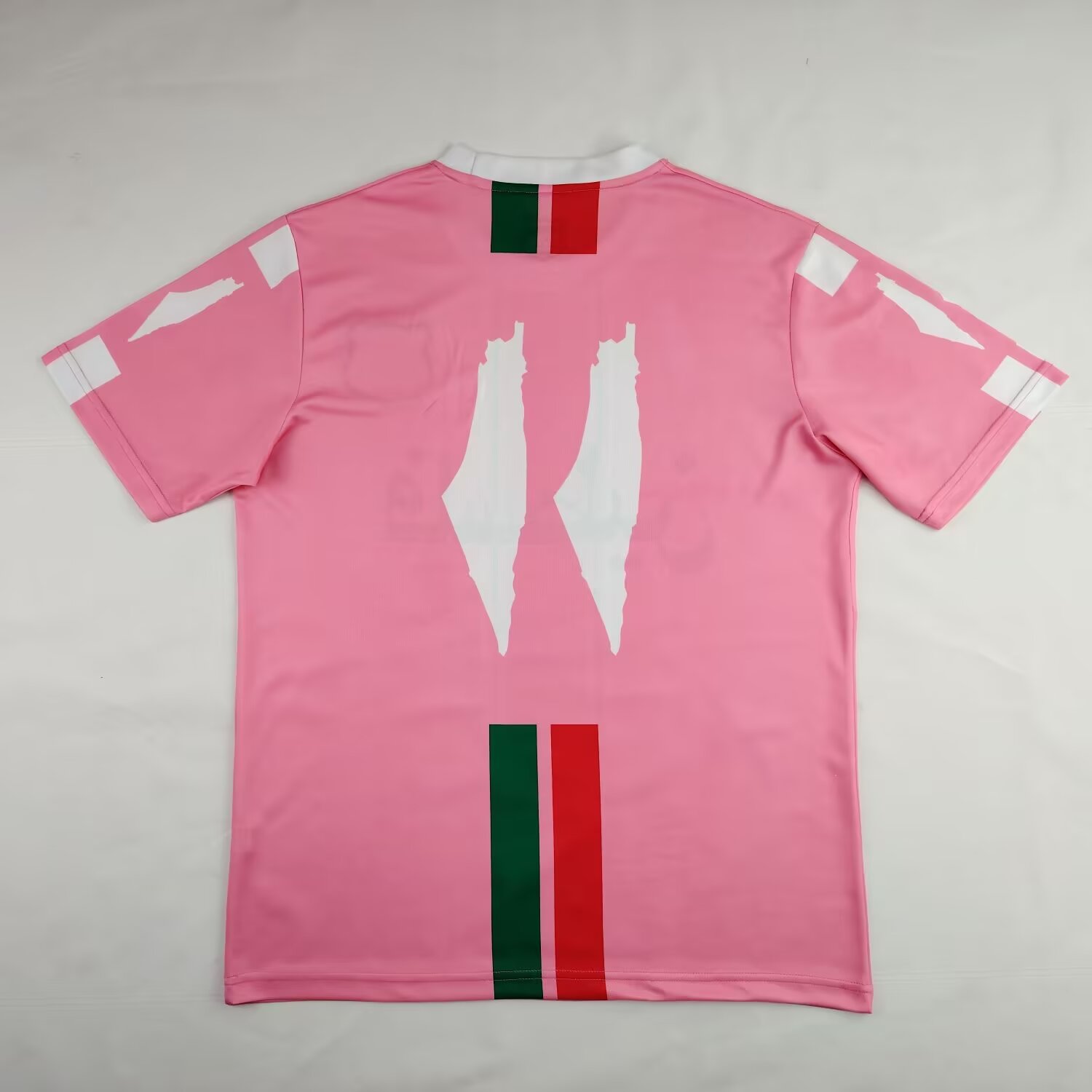 unitedfutballjersey-FC Palestina 24-25 Pink Centre Striped Jersey - Fans Version