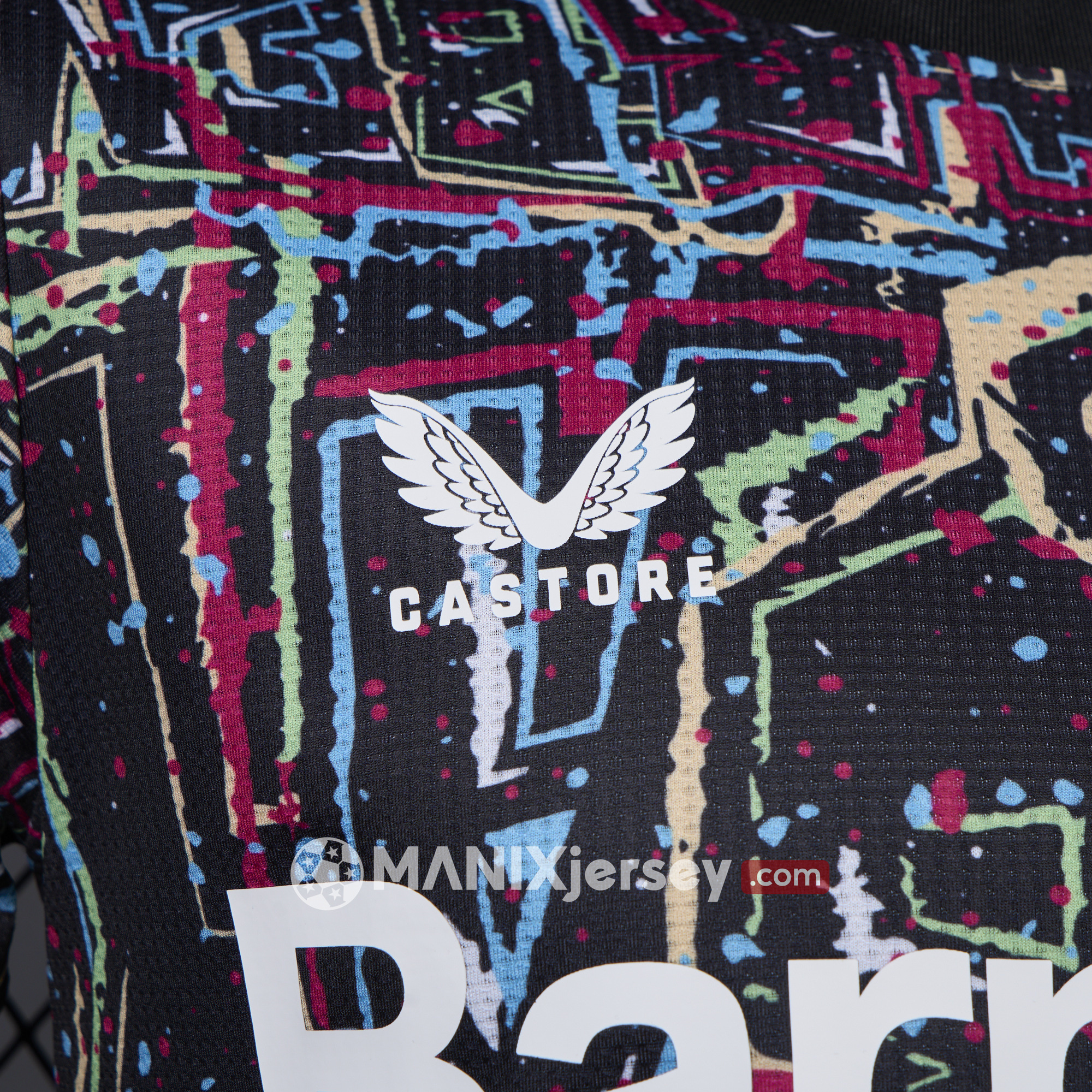 ManixJersey.com | Bayer 04 Leverkusen 24-25 Black Graffiti Special Edition Jersey - Player Version -Customize Name, Number and Patch | Worldwide Shipping