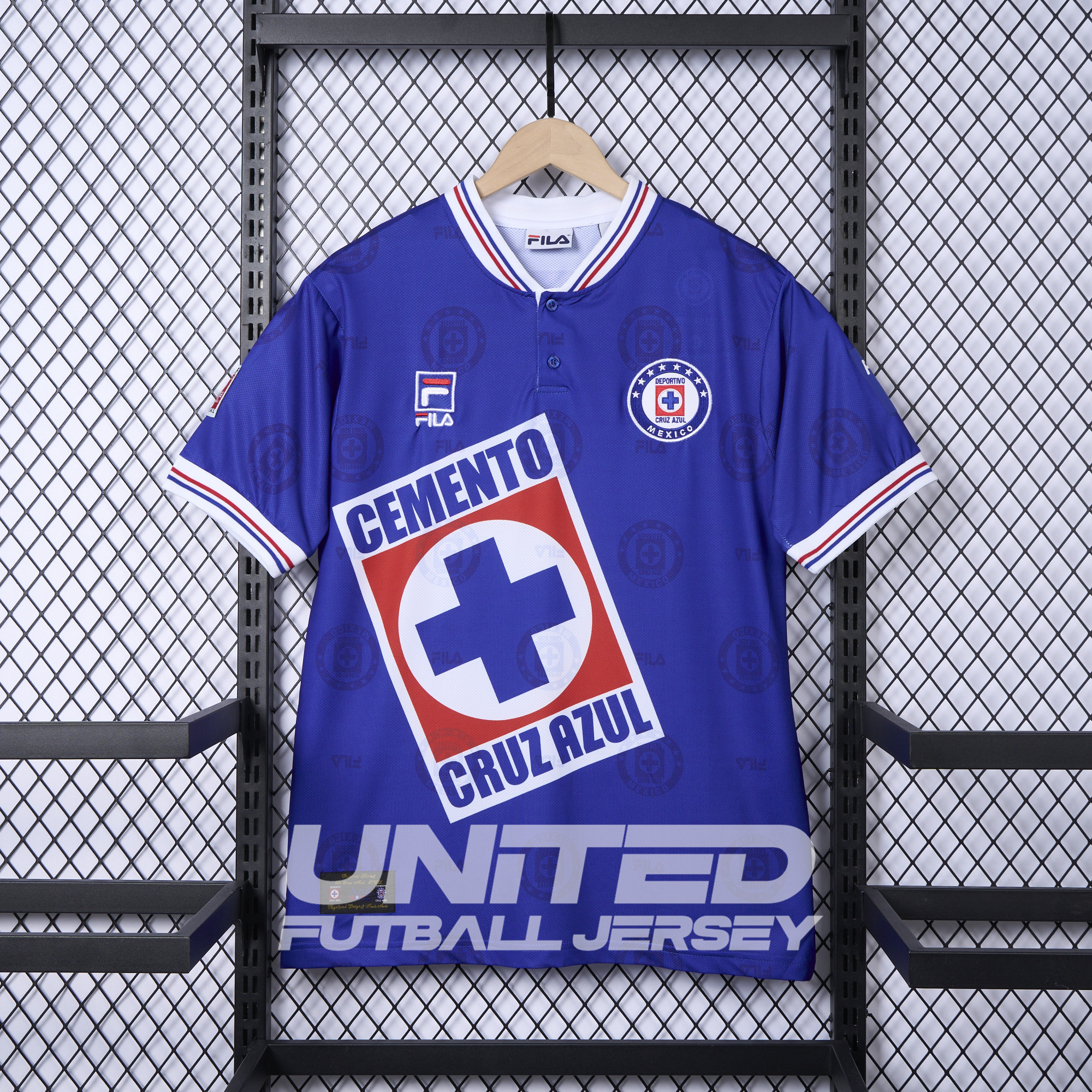 foot-Retro Cruz Azul 1998-99 Home Stadium Jersey - Fans Version