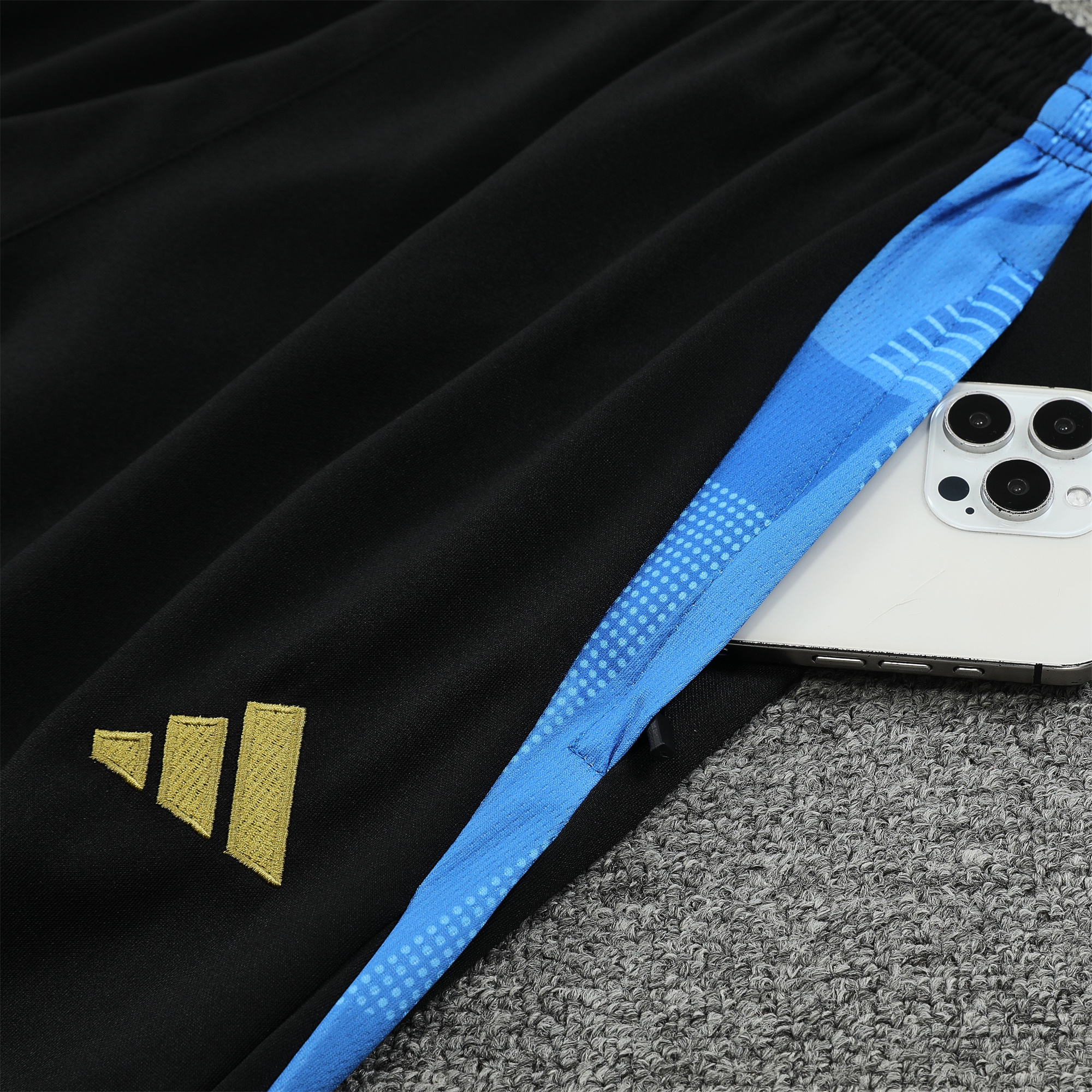 JerseysGala.com | Argentina 24-25 Long Sleeve Training Set - Black Blue -Customize Name, Number and Patch | Worldwide Shipping