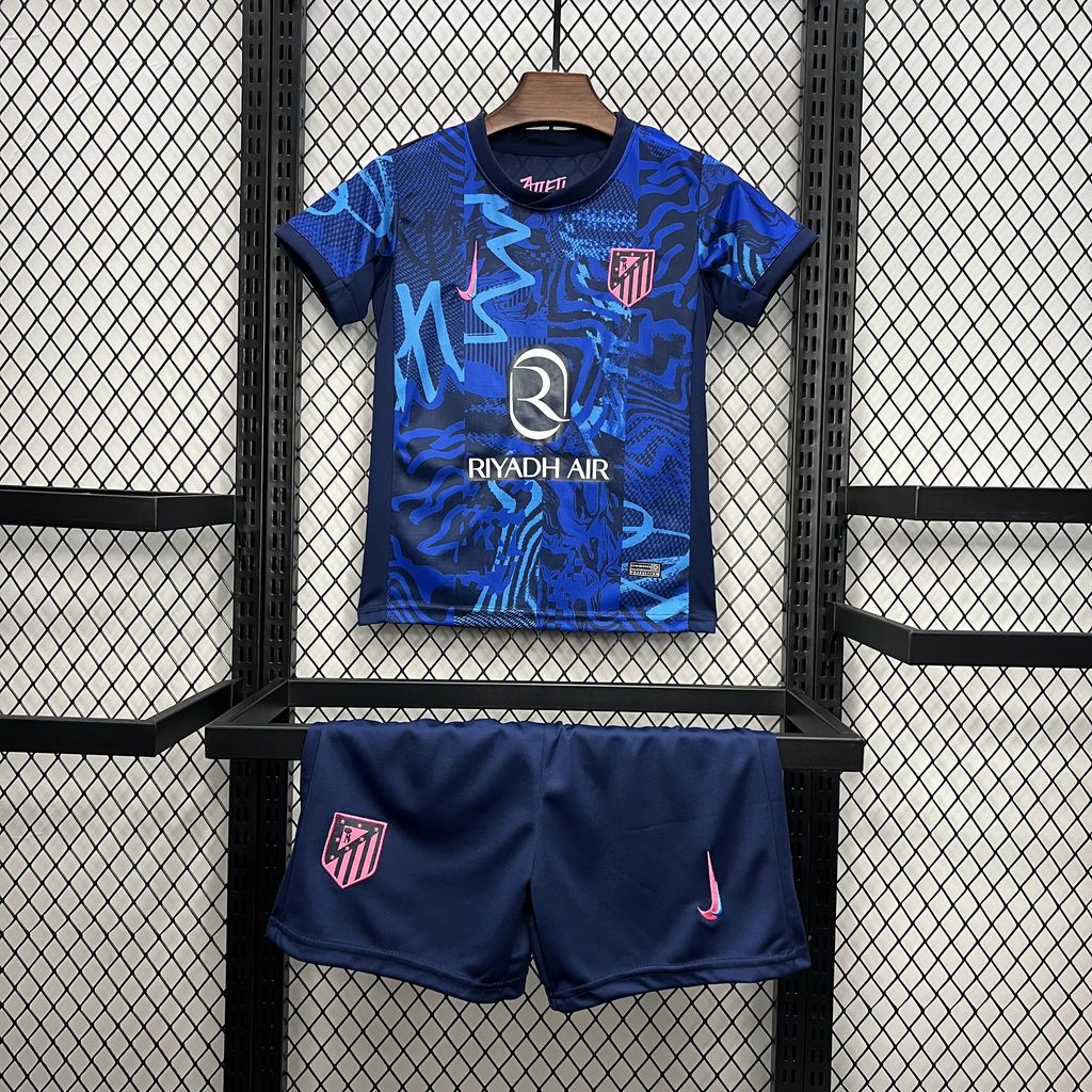 ManixJersey.com | Atletico Madrid 24-25 Third Kids Kit -Customize Name, Number and Patch | Worldwide Shipping