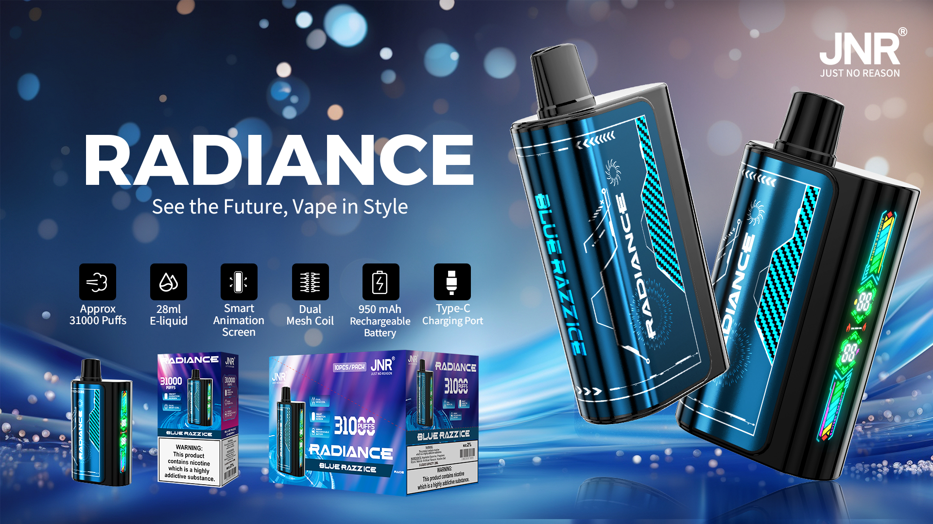 JNR Vape Disposable Vape | JNR Radiance 31000 Puffs Disposable Vape-JNR Vape Now