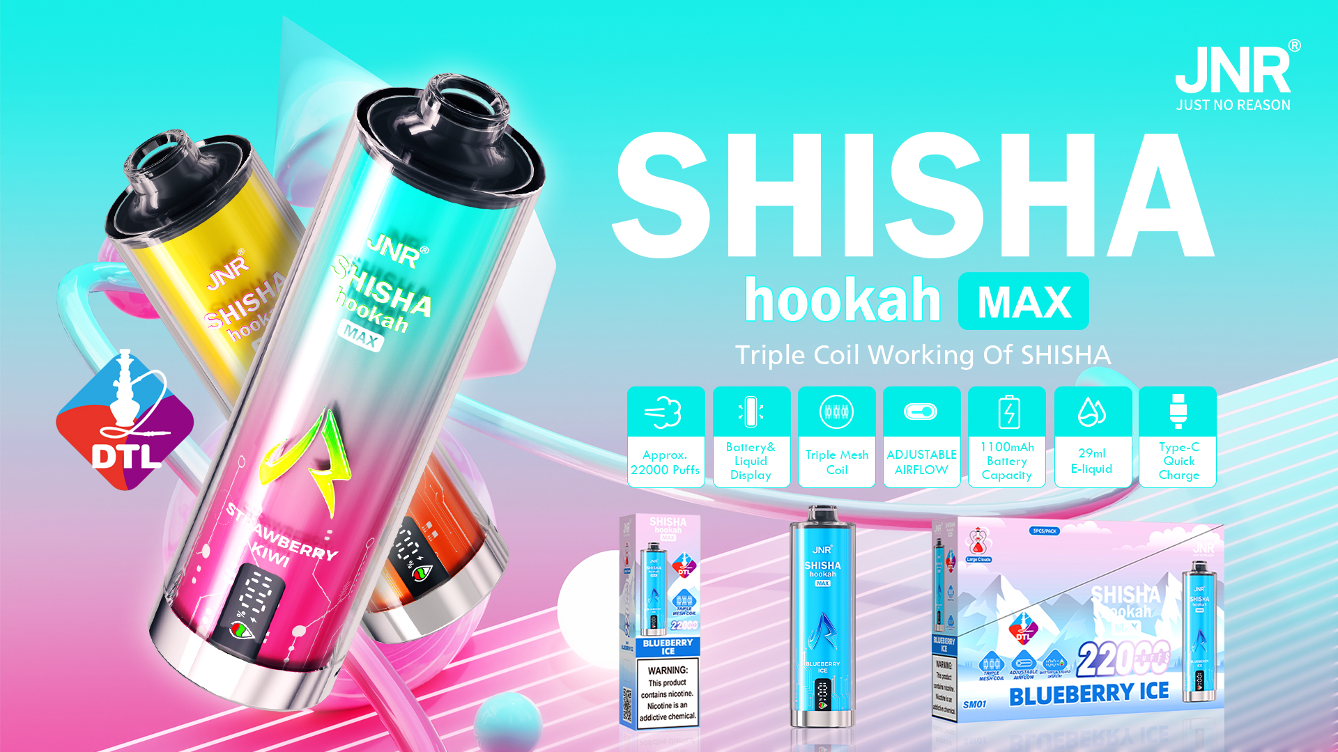 JNR Vape Disposable Vape | JNR Shisha Max 22000 Puffs-JNR Vape Now