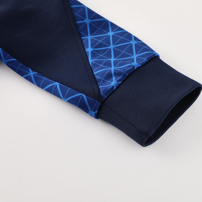 SIUjerseys-Paris Saint-Germain PSG 24-25 Jacket Training Tracksuit - Blue Plaid