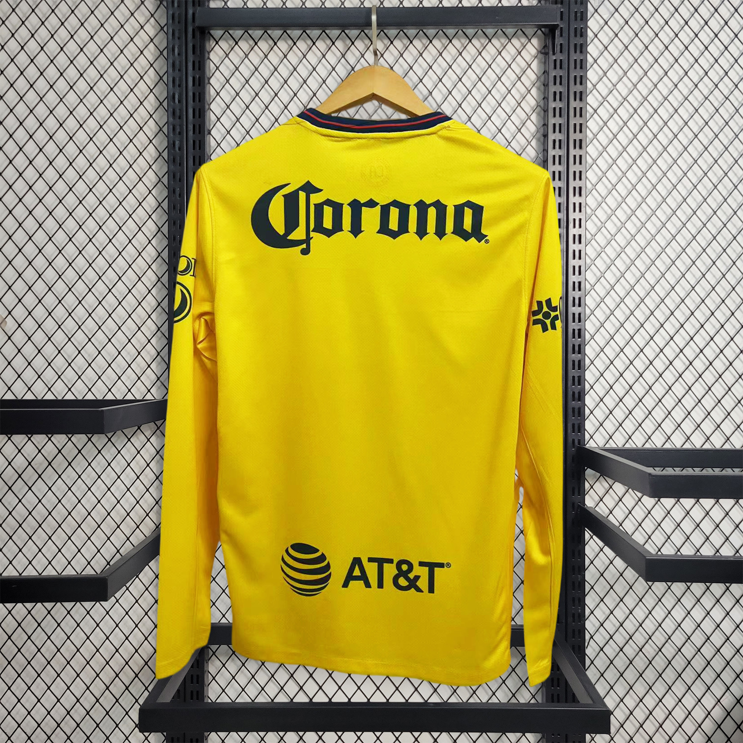 JerseysGala.com | Club América 24-25 Home Long Sleeve Jersey - Fans Version -Customize Name, Number and Patch | Worldwide Shipping
