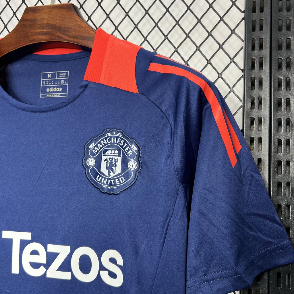 SIUjerseys-Manchester United 24-25 Blue Pre-match Training Jersey - Fans Version