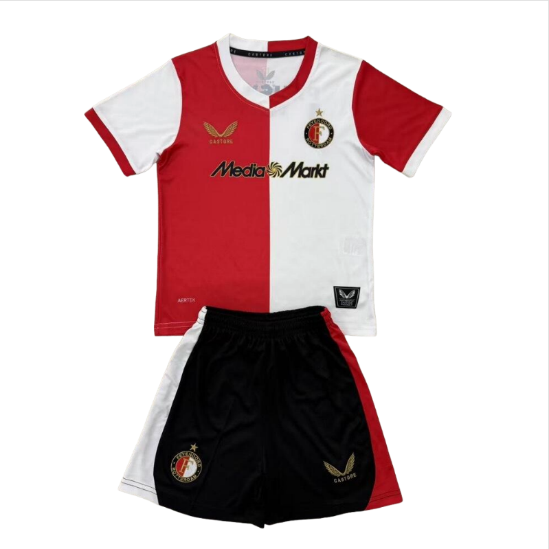 25-26 kids kit Feyenoord Home soccer jersey-Fans Version: Ajax 24-25 Home Stadium Jersey - Fans Version : Adidas luxuryfootballshirts.com: https://www.luxuryfootballshirts.com/