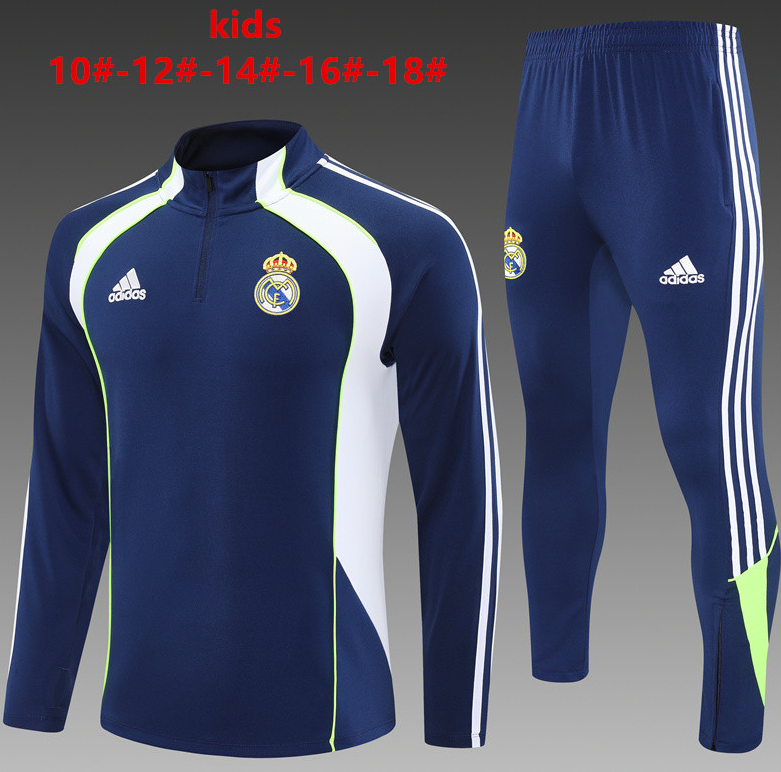 25-26 Real Madrid kids long-sleeved half-pull training suit kit: Ajax 24-25 Home Stadium Jersey - Fans Version : Adidas luxuryfootballshirts.com: https://www.luxuryfootballshirts.com/