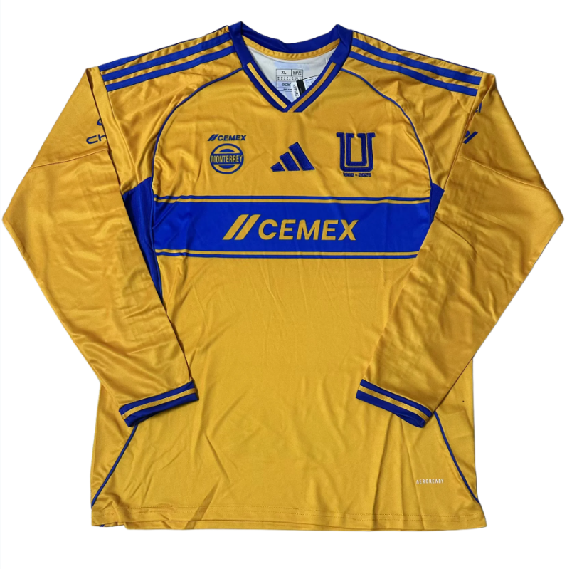 25-26 long sleeves Tigres UANL Home soccer jersey -Fans Version: Ajax 24-25 Home Stadium Jersey - Fans Version : Adidas luxuryfootballshirts.com: https://www.luxuryfootballshirts.com/