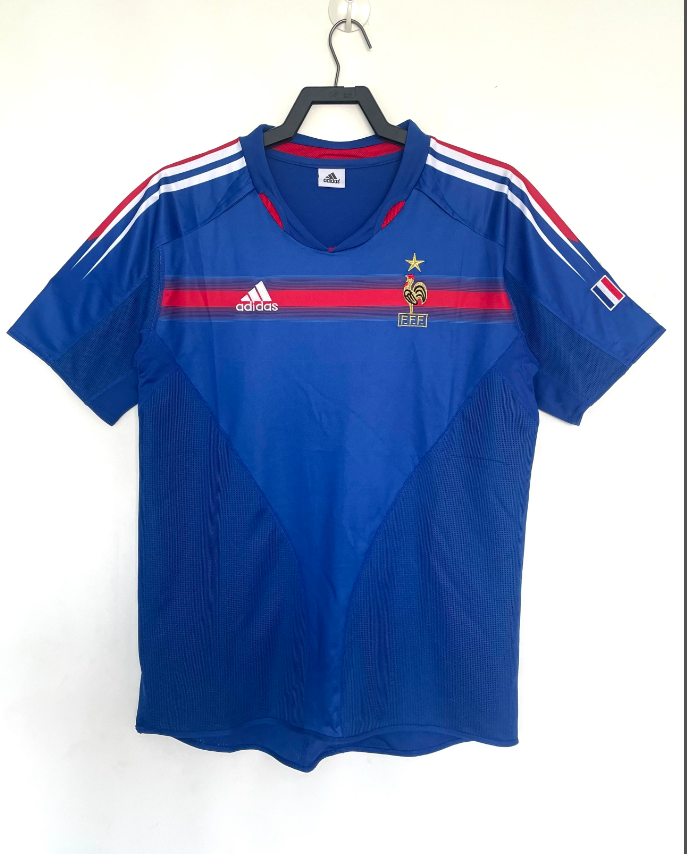 2004 France Home soccer jersey-Retro version: Ajax 24-25 Home Stadium Jersey - Fans Version : Adidas luxuryfootballshirts.com: https://www.luxuryfootballshirts.com/
