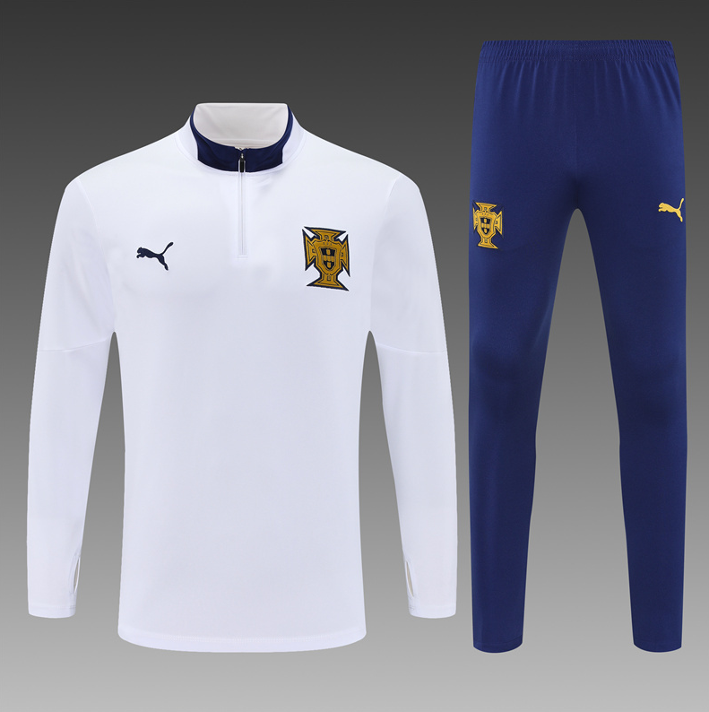 25-26 Portugal adult long-sleeved half-pull training suit kit: Ajax 24-25 Home Stadium Jersey - Fans Version : Adidas luxuryfootballshirts.com: https://www.luxuryfootballshirts.com/