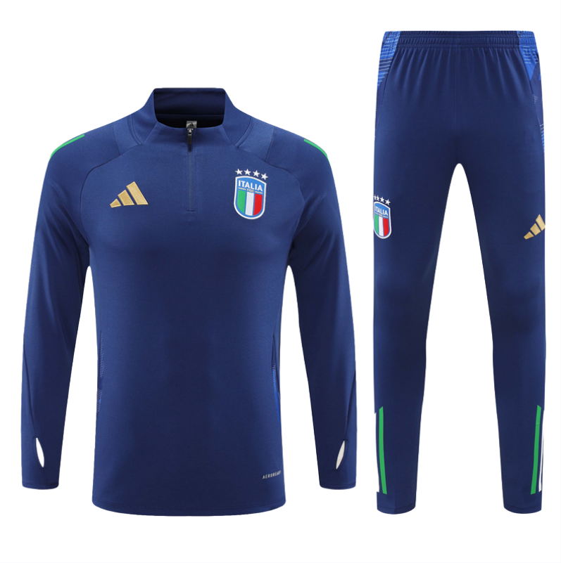 24-25 Italy kids long-sleeved half-pull training suit kit: Ajax 24-25 Home Stadium Jersey - Fans Version : Adidas luxuryfootballshirts.com: https://www.luxuryfootballshirts.com/