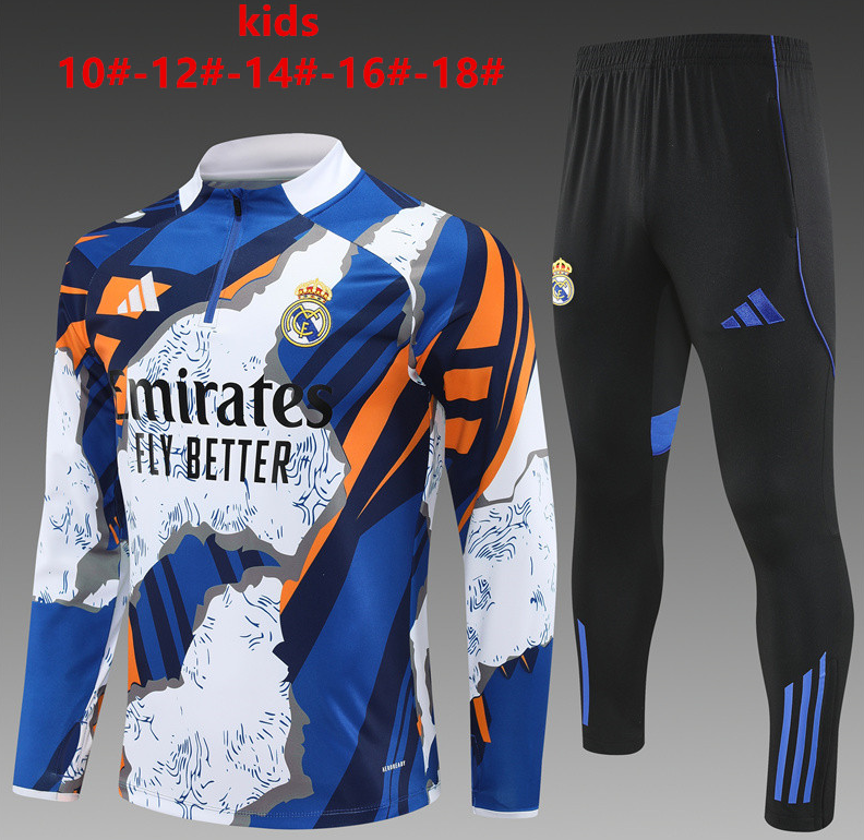 25-26 Real Madrid kids long-sleeved half-pull training suit kit: Ajax 24-25 Home Stadium Jersey - Fans Version : Adidas luxuryfootballshirts.com: https://www.luxuryfootballshirts.com/
