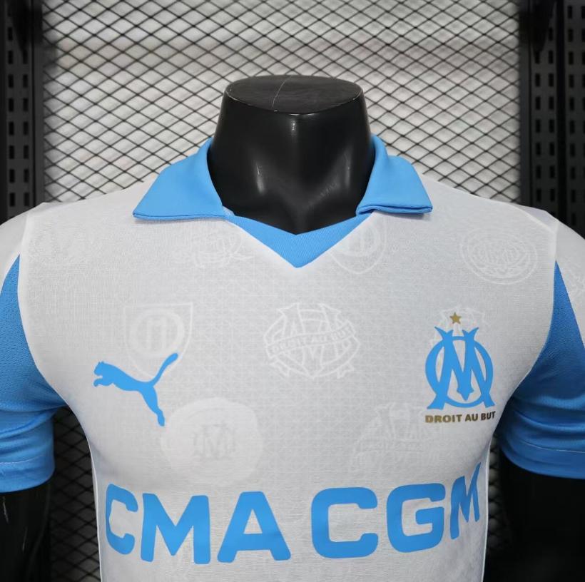 25-26 Marseille Home soccer jersey - Player Version: Ajax 24-25 Home Stadium Jersey - Fans Version mysite: Adidas luxuryfootballshirts.com: https://www.luxuryfootballshirts.com/