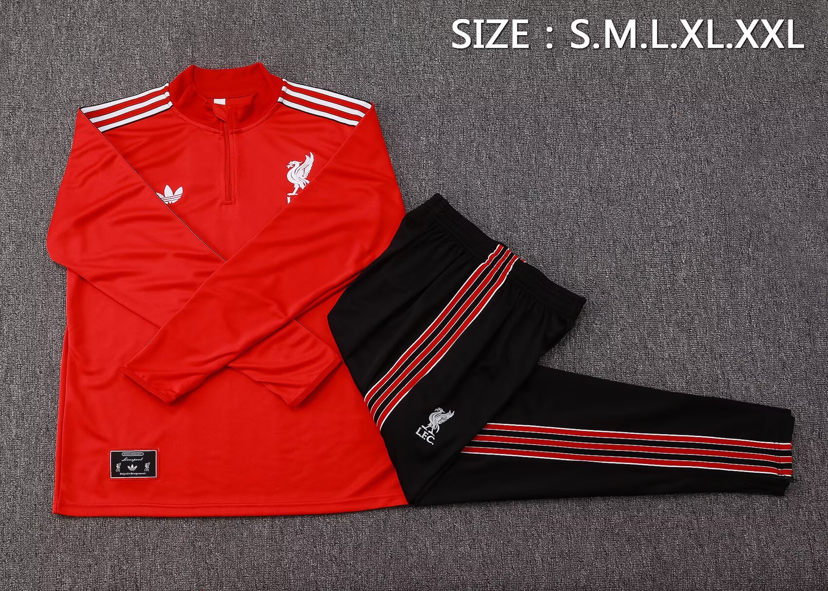 25-26 Liverpool adult long-sleeved half-pull training suit kit: Ajax 24-25 Home Stadium Jersey - Fans Version : Adidas luxuryfootballshirts.com: https://www.luxuryfootballshirts.com/