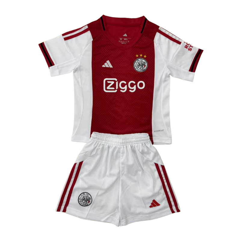 25-26 kids kit Ajax Home soccer jersey-Fans Version: Ajax 24-25 Home Stadium Jersey - Fans Version : Adidas luxuryfootballshirts.com: https://www.luxuryfootballshirts.com/