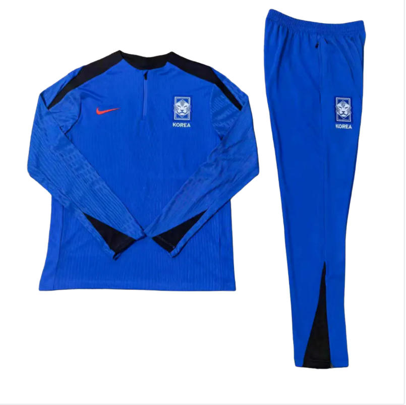 24-25 South Kored kids long-sleeved half-pull training suit kit: Ajax 24-25 Home Stadium Jersey - Fans Version : Adidas luxuryfootballshirts.com: https://www.luxuryfootballshirts.com/