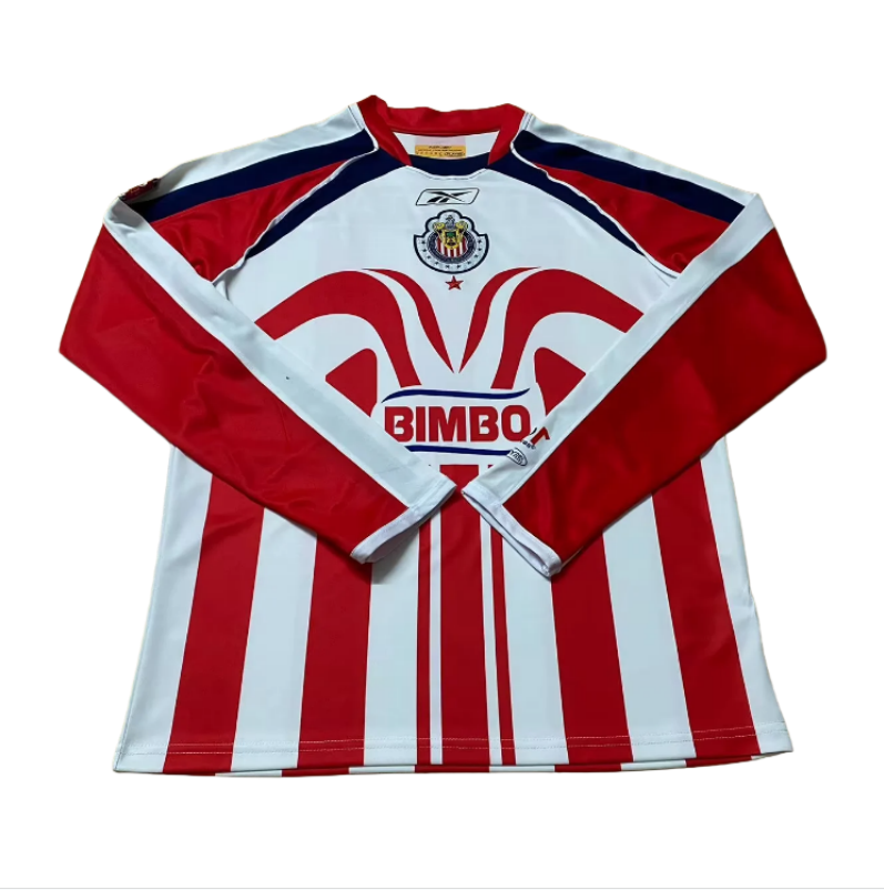 06-07 Chivas Home long sleeves soccer jersey-Retro version: Ajax 24-25 Home Stadium Jersey - Fans Version : Adidas luxuryfootballshirts.com: https://www.luxuryfootballshirts.com/
