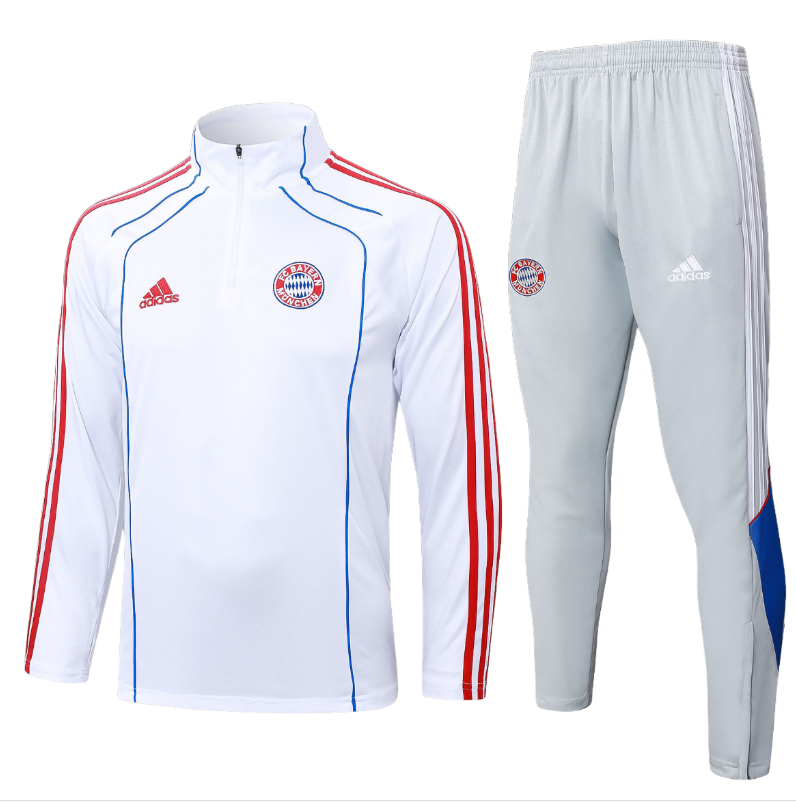 25-26 Bayern Munich kids long-sleeved half-pull training suit kit: Ajax 24-25 Home Stadium Jersey - Fans Version : Adidas luxuryfootballshirts.com: https://www.luxuryfootballshirts.com/