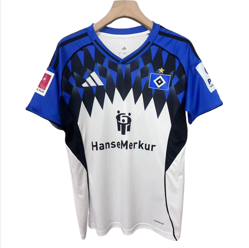 25-26 Hamburger Home soccer jersey-Fans Version: Ajax 24-25 Home Stadium Jersey - Fans Version : Adidas luxuryfootballshirts.com: https://www.luxuryfootballshirts.com/