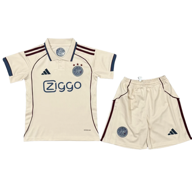25-26 kids kit Ajax Second away soccer jersey-Fans Version: Ajax 24-25 Home Stadium Jersey - Fans Version : Adidas luxuryfootballshirts.com: https://www.luxuryfootballshirts.com/