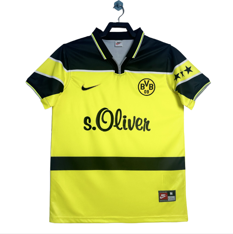 1997 Dortmund Home soccer jersey-Retro version: Ajax 24-25 Home Stadium Jersey - Fans Version : Adidas luxuryfootballshirts.com: https://www.luxuryfootballshirts.com/