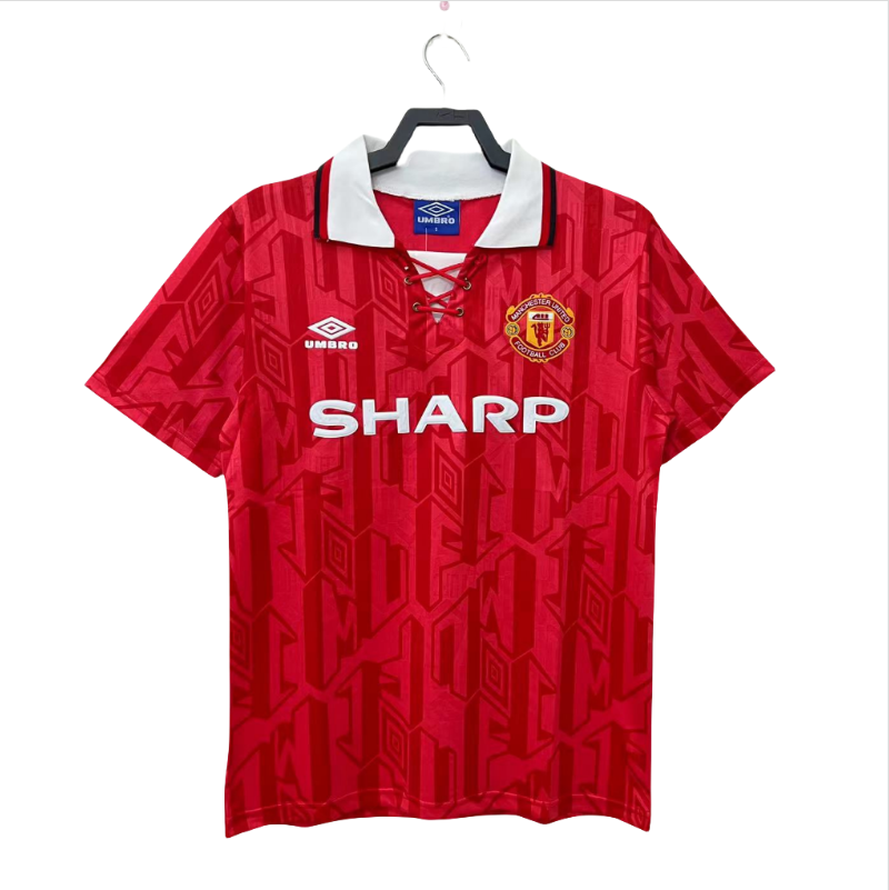 92-94 Manchester United home soccer jersey- Retro version: Ajax 24-25 Home Stadium Jersey - Fans Version mysite: Adidas luxuryfootballshirts.com: https://www.luxuryfootballshirts.com/