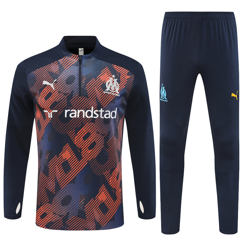 24-25 Marseille adult long-sleeved half-pull training suit kit: Ajax 24-25 Home Stadium Jersey - Fans Version : Adidas luxuryfootballshirts.com: https://www.luxuryfootballshirts.com/