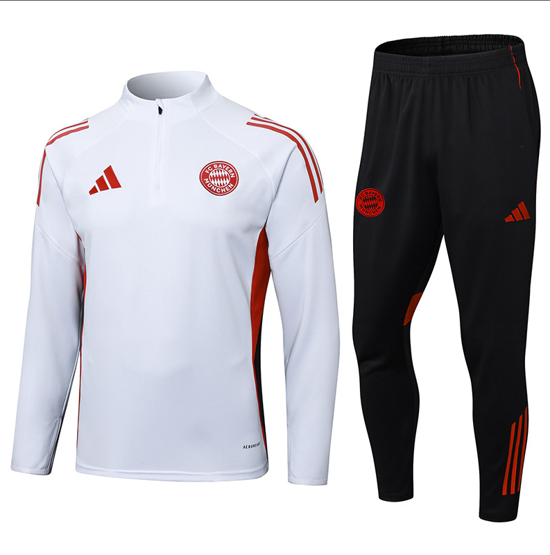 25-26 Bayern Munich kids long-sleeved half-pull training suit kit: Ajax 24-25 Home Stadium Jersey - Fans Version : Adidas luxuryfootballshirts.com: https://www.luxuryfootballshirts.com/
