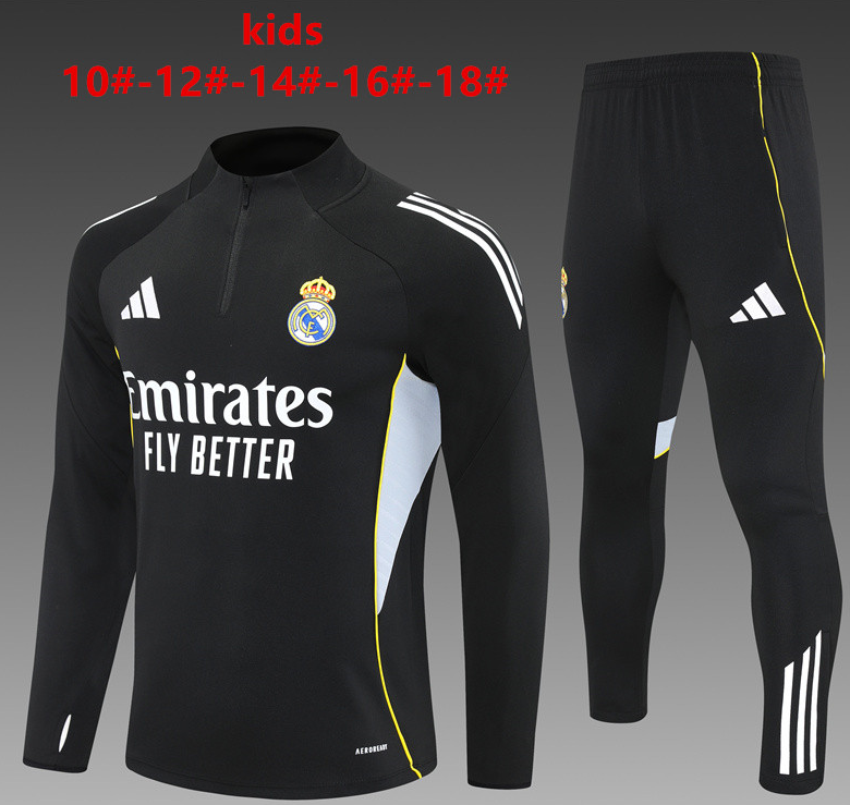 25-26 Real Madrid kids long-sleeved half-pull training suit kit: Ajax 24-25 Home Stadium Jersey - Fans Version : Adidas luxuryfootballshirts.com: https://www.luxuryfootballshirts.com/