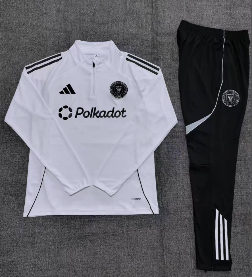 25-26 Inter Miami kids long-sleeved half-pull training suit kit: Ajax 24-25 Home Stadium Jersey - Fans Version : Adidas luxuryfootballshirts.com: https://www.luxuryfootballshirts.com/