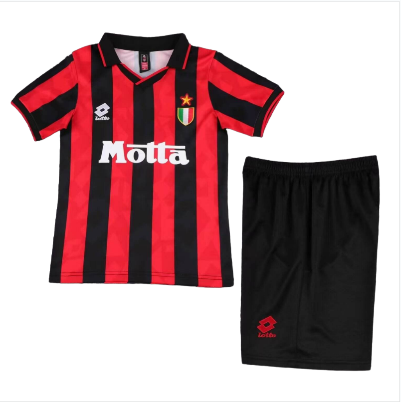 93-94 kids kit AC Milan home soccer jersey-Retro version: Ajax 24-25 Home Stadium Jersey - Fans Version : Adidas luxuryfootballshirts.com: https://www.luxuryfootballshirts.com/
