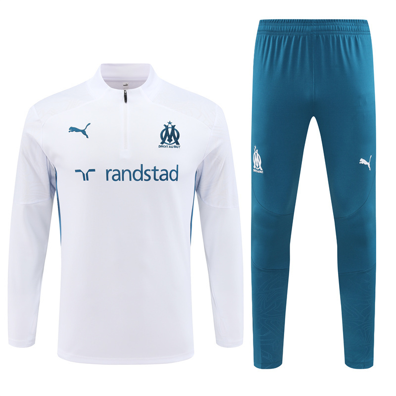 24-25 Marseille adult long-sleeved half-pull training suit kit: Ajax 24-25 Home Stadium Jersey - Fans Version : Adidas luxuryfootballshirts.com: https://www.luxuryfootballshirts.com/