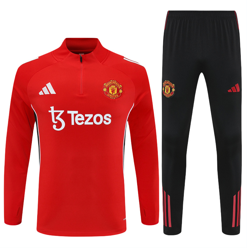 25-26 Manchester United adult long-sleeved half-pull training suit kit: Ajax 24-25 Home Stadium Jersey - Fans Version : Adidas luxuryfootballshirts.com: https://www.luxuryfootballshirts.com/