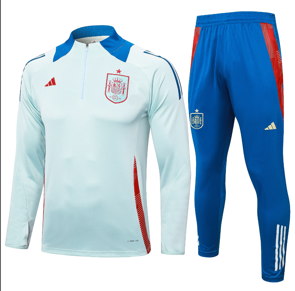 24-25 Spain adult long-sleeved half-pull training suit kit: Ajax 24-25 Home Stadium Jersey - Fans Version : Adidas luxuryfootballshirts.com: https://www.luxuryfootballshirts.com/