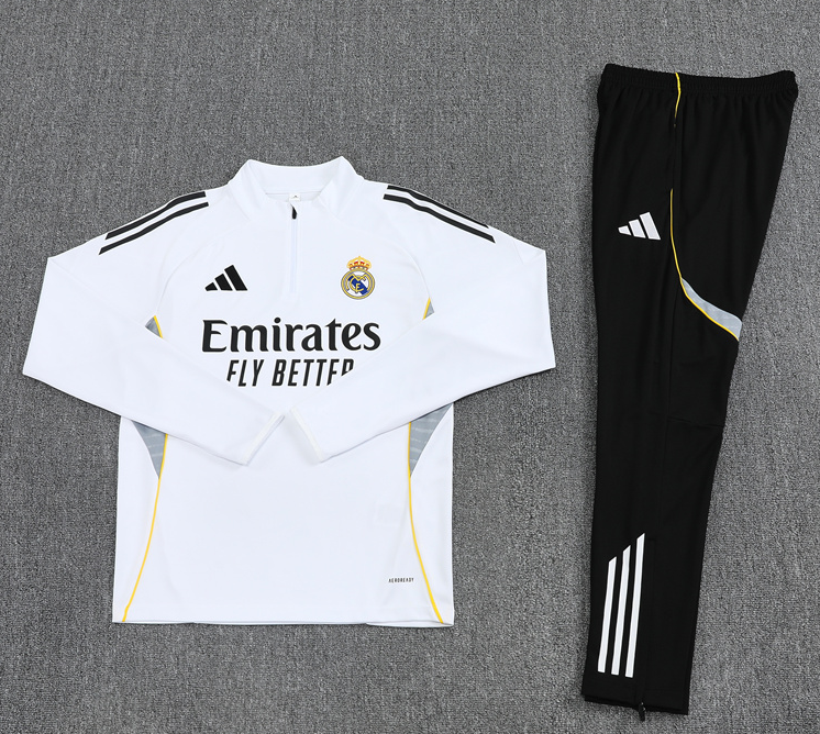 25-26 Real Madrid adult long-sleeved half-pull training suit kit: Ajax 24-25 Home Stadium Jersey - Fans Version : Adidas luxuryfootballshirts.com: https://www.luxuryfootballshirts.com/