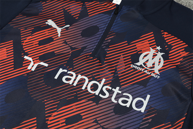 24-25 Marseille adult long-sleeved half-pull training suit kit: Ajax 24-25 Home Stadium Jersey - Fans Version : Adidas luxuryfootballshirts.com: https://www.luxuryfootballshirts.com/