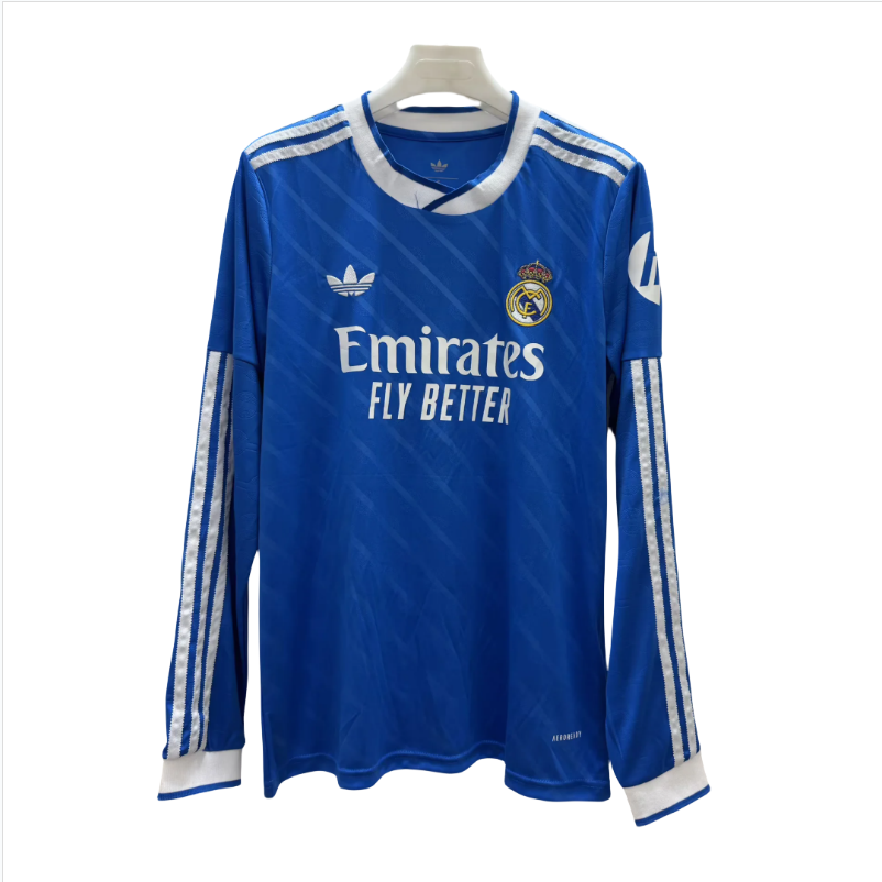 25-26 long sleeves Real Madrid Second away soccer jersey -Fans Version: Ajax 24-25 Home Stadium Jersey - Fans Version : Adidas luxuryfootballshirts.com: https://www.luxuryfootballshirts.com/