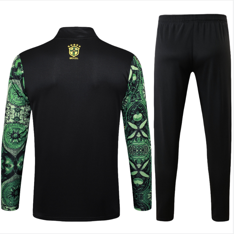 24-25 Brazil kids long-sleeved half-pull training suit kit: Ajax 24-25 Home Stadium Jersey - Fans Version : Adidas luxuryfootballshirts.com: https://www.luxuryfootballshirts.com/