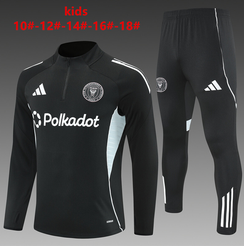 25-26 Inter Miami kids long-sleeved half-pull training suit kit: Ajax 24-25 Home Stadium Jersey - Fans Version : Adidas luxuryfootballshirts.com: https://www.luxuryfootballshirts.com/