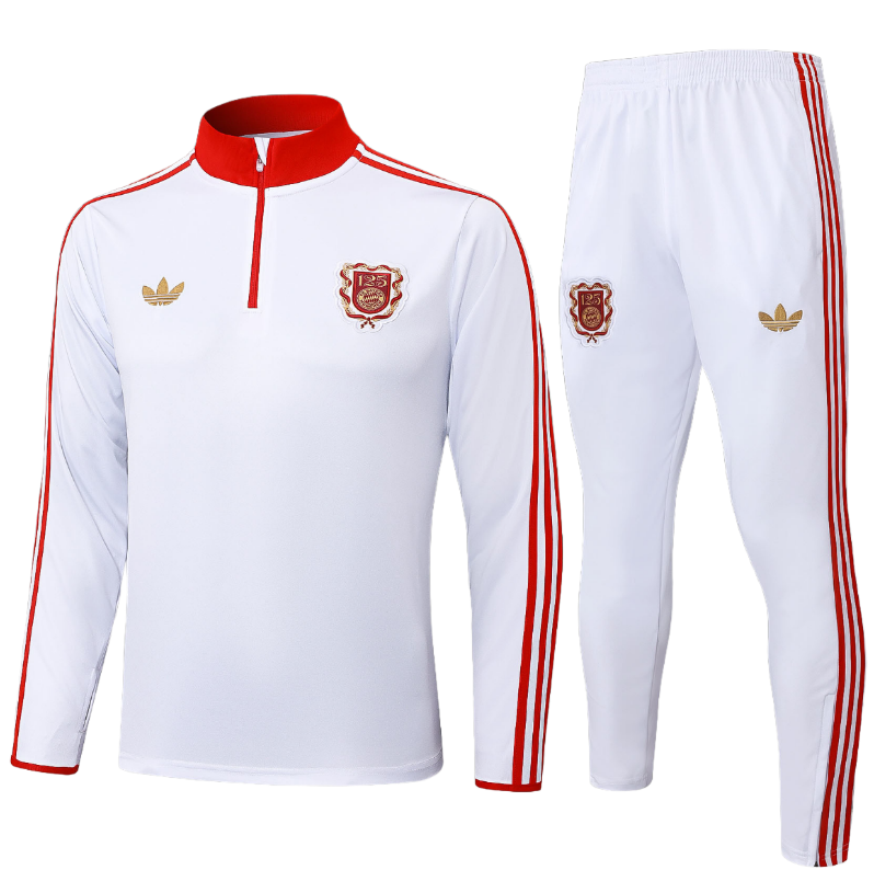 25-26 Bayern Munich kids long-sleeved half-pull training suit kit: Ajax 24-25 Home Stadium Jersey - Fans Version : Adidas luxuryfootballshirts.com: https://www.luxuryfootballshirts.com/