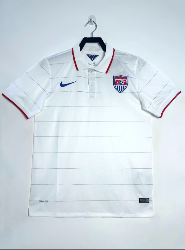 2014 USA Home soccer jersey-Retro version: Ajax 24-25 Home Stadium Jersey - Fans Version : Adidas luxuryfootballshirts.com: https://www.luxuryfootballshirts.com/