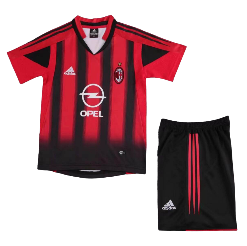 04-05 kids kit AC Milan home soccer jersey-Retro version: Ajax 24-25 Home Stadium Jersey - Fans Version : Adidas luxuryfootballshirts.com: https://www.luxuryfootballshirts.com/