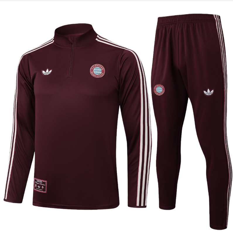 25-26 Bayern Munich kids long-sleeved half-pull training suit kit: Ajax 24-25 Home Stadium Jersey - Fans Version : Adidas luxuryfootballshirts.com: https://www.luxuryfootballshirts.com/